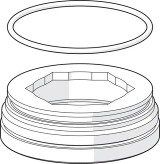 Hansa Montagering für Luftsprudler HANSA 59914744 M24x1, SW17, (2019-)  59914744