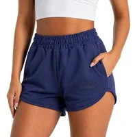 Smilodox Shorts Maruna Damen, kurze Hose, Regular Fit, Baumwolle, für Gym & Sommer Elastischer Tunnelzug, Basic, Baumwollmix, Seitentaschen
