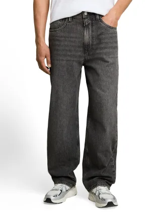 Denim Tom Tailor - TTELLIOT BAGGY Jeans used mid stone grey denim - Gr. - 32