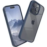 EAZY CASE Handyhülle Bumper Case für Apple iPhone 15 Pro 6,1 Zoll, Handyhülle Dünn mit Kameraschutz Hybrid Handyhülle Rand Nacht Blau