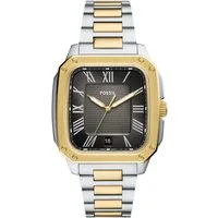 Fossil Quarzuhr Crosby FS6123, Armbanduhr, Herrenuhr, Edelstahlarmband, analog, Tag