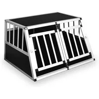 Defactoshop Tiertransportbox Tierreisebox Alu-Hundetransportbox in 4 versch. Größen: M, L, XL, XXL