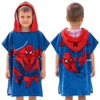 Sarcia.eu Kapuzenhandtuch MARVEL Spider-Man Kinder Schwimmhandtuch, Poncho mit Kapuze 50x115 cm