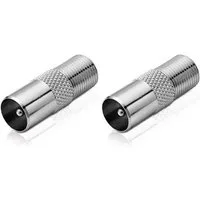 conecto conecto Antennen-Adapter, F-Buchse auf IEC-Koax-Stecker, Adapter zum SAT-Kabel