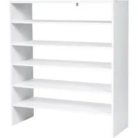 COSTWAY Schuhregal, stapelbar, frei kombinierbar, 27 Paar Schuhe