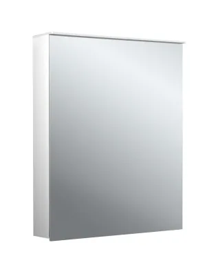 emco Lichtspiegelschrank flat II Lichtsegel, Aufputz, mit Waschtischbeleuchtung, 1 Tür, 600 mm, 9797 979706401