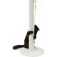 LucyBalu Kratzsäule PAPERPOLE freistehende Katzen Kratzsäule, Kratzstamm mit Spielball, Kratzbaum mit Papierseil, stabiler Kratzturm für alle Katzenrassen