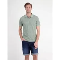 LERROS Poloshirt Poloshirt mit rautenförmigem Jaquard-Muster in 2-Tone-Optik