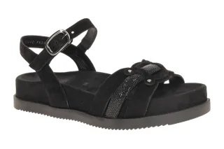 Gabor 83.770 Damen Sandalette Schwarz Riemchen Keilabsatz