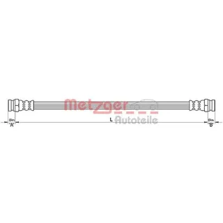 Metzger Bremsschlauch hinten Fiat Stilo 192