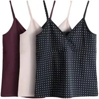 The Set Trägertop The Set Trägertop mit X-Design, 3er-Pack (3-tlg)