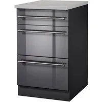 wiho Küchen Unterschrank Chicago 50 cm breit mit 2 Auszügen