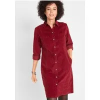 bonprix Hemdblusenkleid für Alltag, aus Baumwolle und Elasthan, mit Knopfleiste
