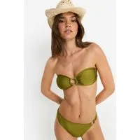 LSCN by LASCANA Bandeau-Bikini-Top Sunny, in trendiger Glanzware