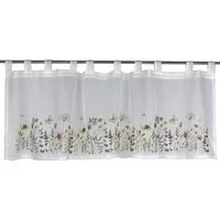 EXPERIENCE Scheibengardine Scheibengardine Schlaufenpanneaux Blumen Digitaldruck 45x135 cm, Schlaufen, transparent, Voile