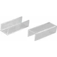 Liedeco Sichtschutzbefestigungen Zubehör-Set Verbinder für 1-3-laüfige Gardinenschienen, (2-tlg)