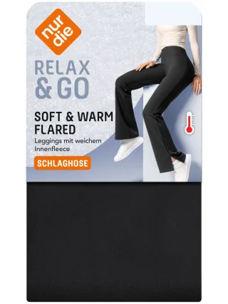 NUR DIE Damen Flared Thermo Leggings - Relax & Go