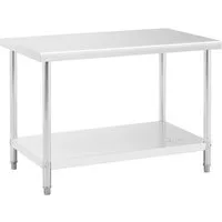 Royal Catering Arbeitstisch 120x70x85cm Edelstahltisch Gastro Küchentisch Tisch aus Edelstahl, verschiedene Größen