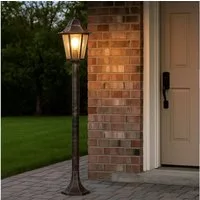 Harms Import LED Außen-Stehlampe, Leuchtmittel inklusive, Warmweiß, LED Gartenlaterne für Draußen Außenstehlampe für Garten