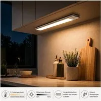 ANYSUN LED Unterbauleuchte Küche Akku Schrankbeleuchtung mit Bewegungsmelder 23cm 40cm 60cm, Küche Licht USB-C Aufladbar Nachtlampe Magnetisch Unterschrank Beleuchtung, Touch Steuerung, LED fest integriert, Neutralweiß, Kaltweiß, Warmweiß, 3 Farbe Di