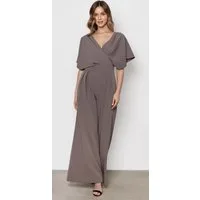 Awama Overall elegant, mit V-Ausschnitt und und weitem Bein