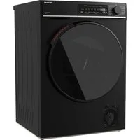 Sharp Wärmepumpentrockner KD-WNHB0S9GMC-DE, 10kg / +WIFI / EEKC / 2 Tasten / XXL-Tür voll-schwarz / Mat Black