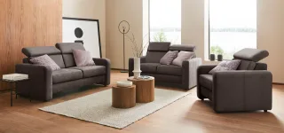 sit&more 2,5-Sitzer "Bologna" inklusive Kopfteilverstellung und Federkern