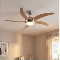 V-TAC Deckenventilator, Decken Ventilator braun 3 Stufen Kühler Wohn Ess Zimmer Lüfter
