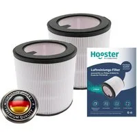 Hooster Luftfilter 2 HEPA Filter passend für Philips Luftreiniger 800 Series AC0820/10, u.a., Ersatzfilter für FY0194/30