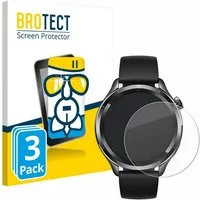 BROTECT Displayschutzglas Folie für Xiaomi Watch S4 (47 mm), 3 Stück, Schutzfolie Glas Panzer Display Schutz klar