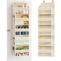 SpaceAid Hängeregal Organizer, Tür-Organizer mit 5 großen Fächern, 10 Mesh-Seitentaschen und klaren Fenstern, für Schlafzimmer, Badezimmer