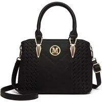 Miss Lulu Handtasche Mittelgroße Damen Henkeltasche, Lychee Muster, Strickprozess, Elegant (1-tlg)