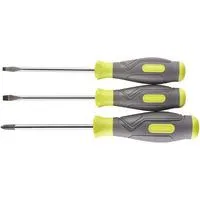 Schraubendreher-Set RSD1PH2S, 3-teilig grün/grau, 1x PH2 / 1x SL5,5 / 1x SL4