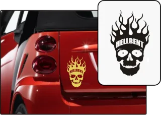 Aufkleber "Hellbent"