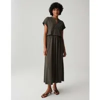 OPUS Trägerkleid Werona aus weichem Jersey mit dezenter Struktur Mit Eingrifftaschen für praktische Alltagslooks