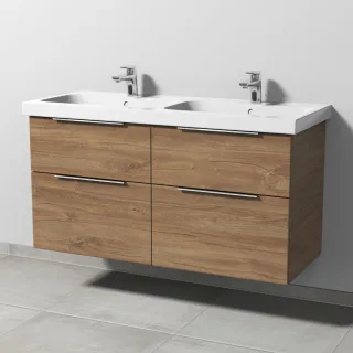 Sanipa 3way Waschtischunterbau zu Geberit iCon Light Waschtisch mit 4 Auszügen, Eiche-Kansas UM57759