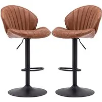 WAHSON OFFICE CHAIRS Barhocker 2er Set Barstuhl Bistrohocker mit Lehne