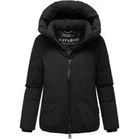 Navahoo Winterjacke Blütenlicht 14 Warme Damenjacke mit hohem Kragen