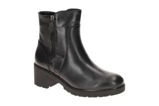 Gabor Damen Stiefeletten 8064.03 Schwarz Black Comfort Width Blockabsatz