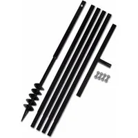 vidaXL Erdbohrer Erdbohrer mit Griff 80 mm Verlängerungsrohr 5 m, (1-tlg)