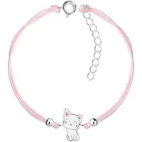 Monkimau Silberarmband Katzen Kinder Armband 925 Silber, Hypoallergen