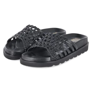 Bullboxer Pantoletten - Gr. 36 - Schwarz - Leder