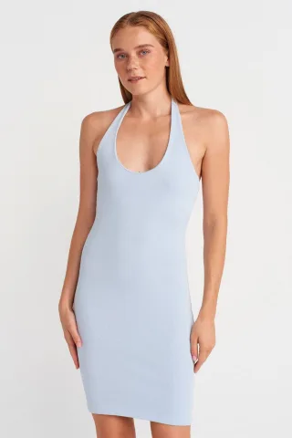 Rippstrick Bodycon Mini-Kleid