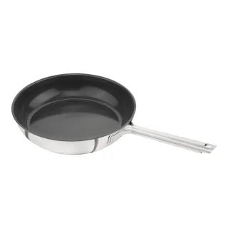 ZWILLING TrueFlow Bratpfanne 28 cm, 18/10 Edelstahl, Silber-Schwarz