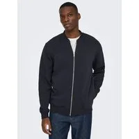 ONLY & SONS Sweatjacke ONSCERES REG ZIP BOMBER JCK NOOS Baumwollmischung, regular fit