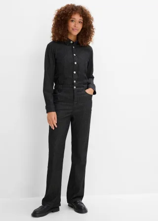 bonprix Jeans-Overall, schwarz, Gr.46, Jeans-Overall, 98% Baumwolle (organic)