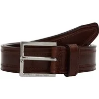 Tommy Hilfiger Ledergürtel HUDSON EMBOSS LEATHER 3.0 cm breit Größenverstellbar