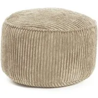 Lumaland Sitzsack Sitzhocker Cord Ablage kompakt 25x45 cm, pflegeleicht, Indoor Relaxen
