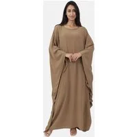 Elara Maxikleid – One Size Abaya mit Fledermausärmeln und Maxilänge (1-tlg)