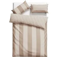 OTTO home Bettwäsche Sari in verschiedenen Qualitäten, Flanell, 2 teilig, ab Gr. 135x200 cm, Wendedesign, moderne Bettwäsche mit Streifen